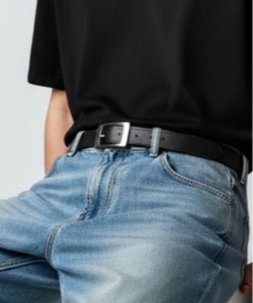 Burner(バーナー)の「【OKUOKU 0909】ベルト belt スクエアバックル ユニセックス oku-belt-671100484310-6 Nn(ベルト・メンズ・ブラック/ダークブラウン/ブラウン/ホワイト/ホワイト×ブラック/ゼブラ/ホワイト系その他/ブラック系1/カーキオリーブ/レッド/ブラック系その他2/ダークブラウン系5/ダークブラウン系2/ダークブラウン系1/ブラウン系その他5/ブラウン系その他3/アイボリー系2/ブラウン系その他/ブラック系その他/グレー系その他3/ブラック系その他5/ブラック系その他4/ブラック系その他3/ダークブラウン系3/ブラック系3/ブラック系2・FREE/130cm)」の9枚目の写真