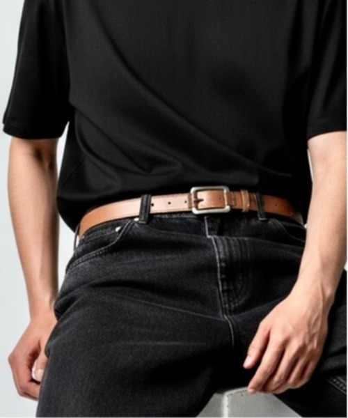 Burner(バーナー)の「【OKUOKU 0909】ベルト belt スクエアバックル ユニセックス oku-belt-671100484310-6 Nn(ベルト・メンズ・ブラック/ダークブラウン/ブラウン/ホワイト/ホワイト×ブラック/ゼブラ/ホワイト系その他/ブラック系1/カーキオリーブ/レッド/ブラック系その他2/ダークブラウン系5/ダークブラウン系2/ダークブラウン系1/ブラウン系その他5/ブラウン系その他3/アイボリー系2/ブラウン系その他/ブラック系その他/グレー系その他3/ブラック系その他5/ブラック系その他4/ブラック系その他3/ダークブラウン系3/ブラック系3/ブラック系2・FREE/130cm)」の17枚目の写真