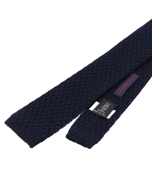 FRANCO BASSI（フランコバッシ）の「FRANCO BASSI / ニットソリッド（ネクタイ・メンズ・ベージュ/ブラウン/ワイン/ブルー/ネイビー・ONE SIZE）」の7枚目の写真