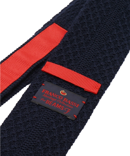 FRANCO BASSI（フランコバッシ）の「FRANCO BASSI / ニットソリッド（ネクタイ・メンズ・ベージュ/ブラウン/ワイン/ブルー/ネイビー・ONE SIZE）」の9枚目の写真