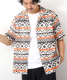 NOLLEY’S | 総柄オープンカラーメッシュシャツ(シャツ/ブラウス)