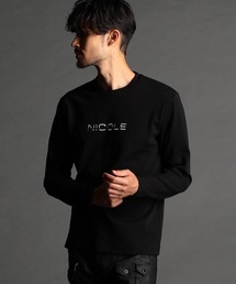 ロゴ刺繍長袖Tシャツ