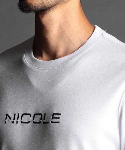 NICOLE CLUB FOR MEN(ニコルクラブフォーメン)の「ロゴ刺繍長袖Tシャツ(Tシャツ/カットソー・メンズ・オフホワイト/アッシュグレー/ブラック/ネイビー・MEDIUM/LARGE/X-LARGE)」の11枚目の写真