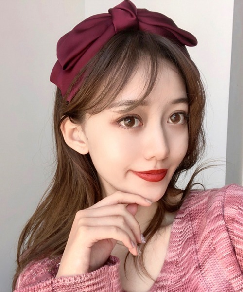 Miniministore（ミニミニストア）の「リボンカチューシャ レディース（カチューシャ・レディース・ブラック/グレー/ダークグリーン/ピンク/ワインレッド/イエロー/ネイビー・FREE）」の7枚目の写真