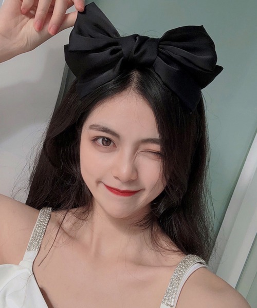 Miniministore（ミニミニストア）の「リボンカチューシャ レディース（カチューシャ・レディース・ブラック/グレー/ダークグリーン/ピンク/ワインレッド/イエロー/ネイビー・FREE）」の16枚目の写真