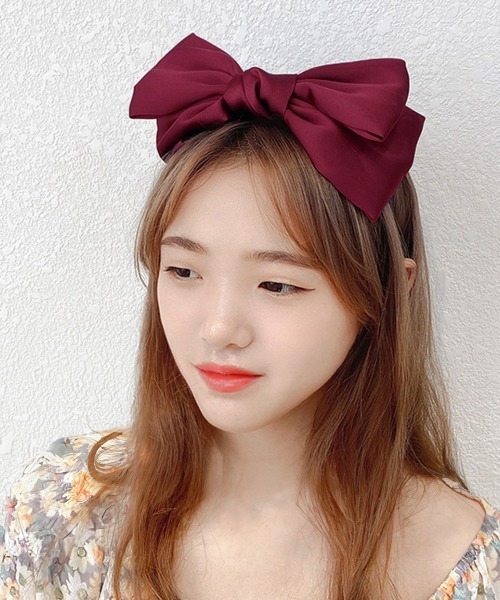 Miniministore（ミニミニストア）の「リボンカチューシャ レディース（カチューシャ・レディース・ブラック/グレー/ダークグリーン/ピンク/ワインレッド/イエロー/ネイビー・FREE）」の15枚目の写真