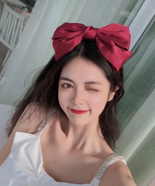 Miniministore（ミニミニストア）の「リボンカチューシャ レディース（カチューシャ・レディース・ブラック/グレー/ダークグリーン/ピンク/ワインレッド/イエロー/ネイビー・FREE）」の13枚目の写真