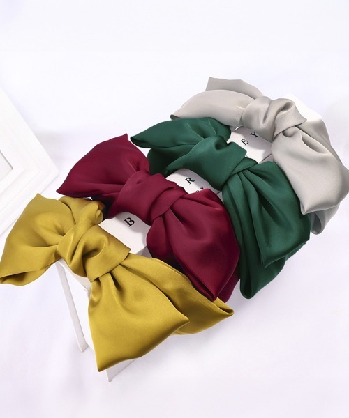 Miniministore（ミニミニストア）の「リボンカチューシャ レディース（カチューシャ・レディース・ブラック/グレー/ダークグリーン/ピンク/ワインレッド/イエロー/ネイビー・FREE）」の12枚目の写真