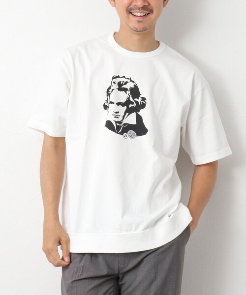 NOLLEY’S（ノーリーズ）の「【STONEWOLD】別注スウェットTシャツ RELAX（Tシャツ/カットソー・メンズ・ホワイト/チャコールグレー/レッド/グレイッシュベージュ・S/M/L）」の5枚目の写真