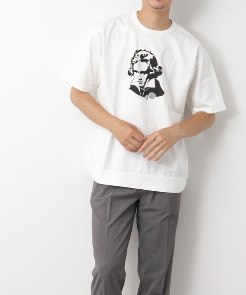 NOLLEY’S（ノーリーズ）の「【STONEWOLD】別注スウェットTシャツ RELAX（Tシャツ/カットソー・メンズ・ホワイト/チャコールグレー/レッド/グレイッシュベージュ・S/M/L）」の9枚目の写真