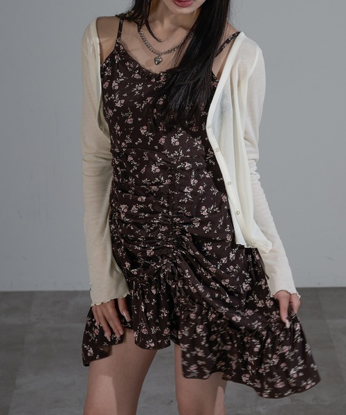 apres jour mignon（アプレジュールミニョン）の「アソートドロストキャミチュニック【ZOZOTOWN限定アイテム】（チュニック・レディース・オフホワイト/ブラック/レッド/ブラック系その他/ブラック系その他2/ホワイト系その他/グレー系その他/ブラウン系その他/ダークブラウン/チャコールグレー/ライトベージュ・フリー/X-LARGE）」の9枚目の写真