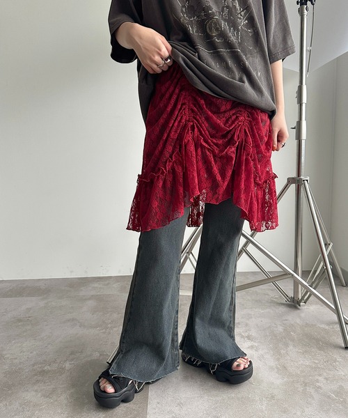 apres jour mignon（アプレジュールミニョン）の「アソートドロストキャミチュニック【ZOZOTOWN限定アイテム】（チュニック・レディース・オフホワイト/ブラック/レッド/ブラック系その他/ブラック系その他2/ホワイト系その他/グレー系その他/ブラウン系その他/ダークブラウン/チャコールグレー/ライトベージュ・フリー/X-LARGE）」の16枚目の写真