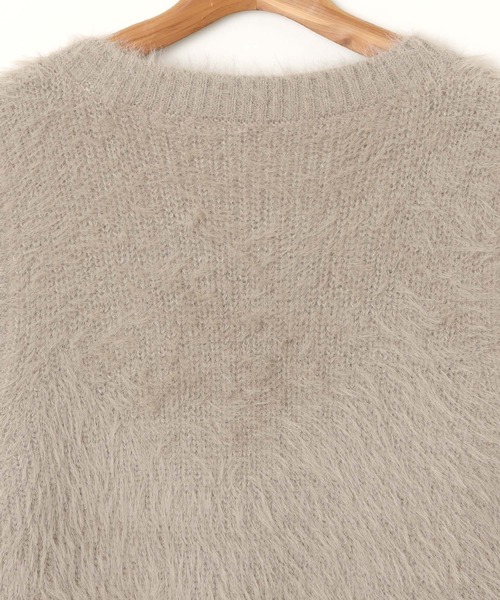 andme（アンドミー）の「【新色追加】起毛フェザーVネックニットベスト（ベスト・レディース・グレー/オフホワイト/ブラック/グレイッシュベージュ/チャコールグレー・F(M)）」の20枚目の写真