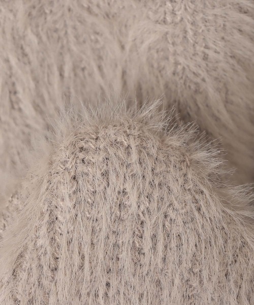 andme（アンドミー）の「【新色追加】起毛フェザーVネックニットベスト（ベスト・レディース・グレー/オフホワイト/ブラック/グレイッシュベージュ/チャコールグレー・F(M)）」の17枚目の写真