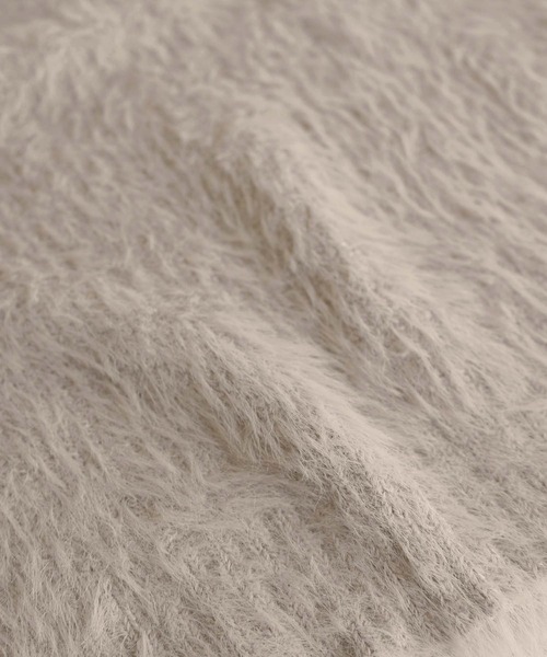 andme（アンドミー）の「【新色追加】起毛フェザーVネックニットベスト（ベスト・レディース・グレー/オフホワイト/ブラック/グレイッシュベージュ/チャコールグレー・F(M)）」の16枚目の写真