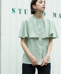 OPAQUE.CLIP | ケープ風ブラウス【洗濯機洗い可】(シャツ/ブラウス)