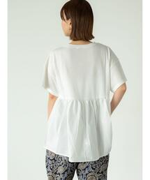 Lugnoncure | カット布帛ドッキングトップス(Tシャツ/カットソー)