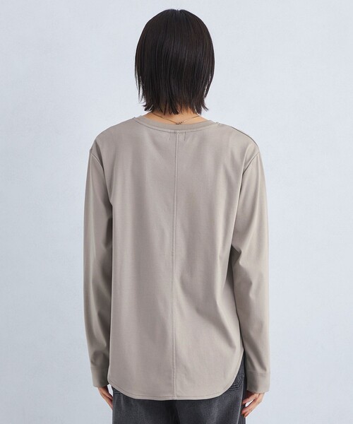 【美品】GREEN LABEL RELAXING/長袖トップス/ロンT/グレー green label relaxing（グリーンレーベルリラクシング）の