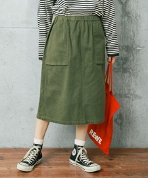PAR ICI | ミリタリーフランネル ギャザースカート(スカート)
