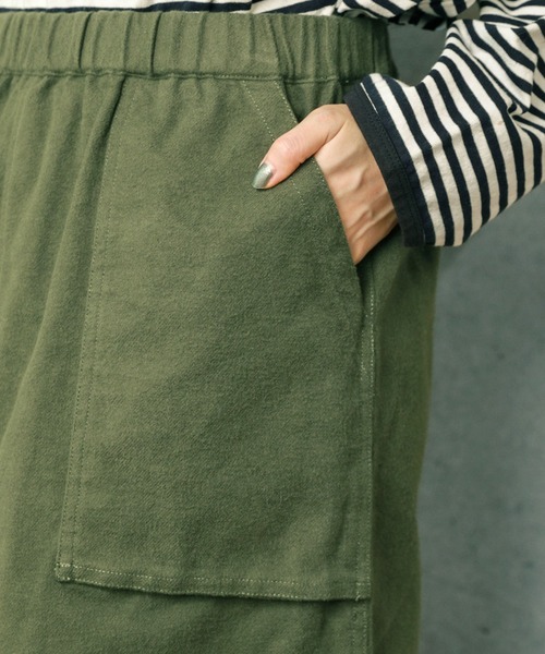 PAR ICI（パーリッシィ）の「ミリタリーフランネル ギャザースカート（スカート・レディース・カーキ/ネイビー・FREE）」の20枚目の写真