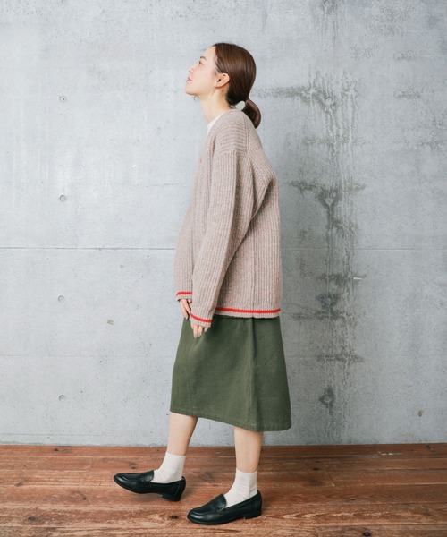 PAR ICI（パーリッシィ）の「ミリタリーフランネル ギャザースカート（スカート・レディース・カーキ/ネイビー・FREE）」の13枚目の写真