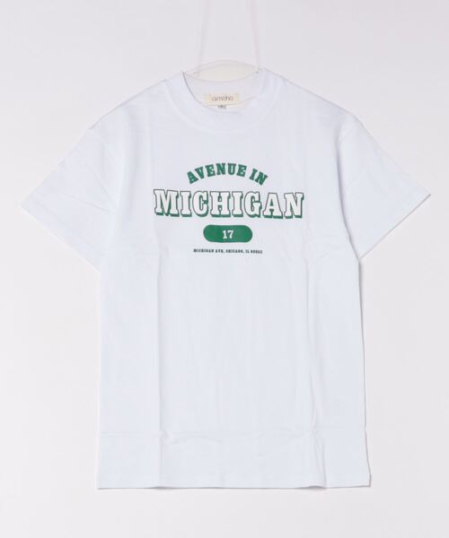 aimoha(アイモハ)の「プリントTシャツ (SS)(Tシャツ/カットソー・レディース・グレー/ネイビー/ブラック/ホワイト・SMALL/MEDIUM/LARGE/X-LARGE)」の6枚目の写真