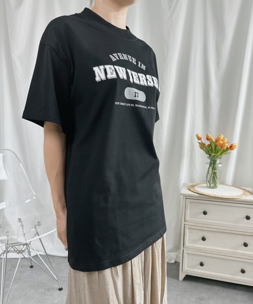 aimoha(アイモハ)の「プリントTシャツ (SS)(Tシャツ/カットソー・レディース・グレー/ネイビー/ブラック/ホワイト・SMALL/MEDIUM/LARGE/X-LARGE)」の11枚目の写真