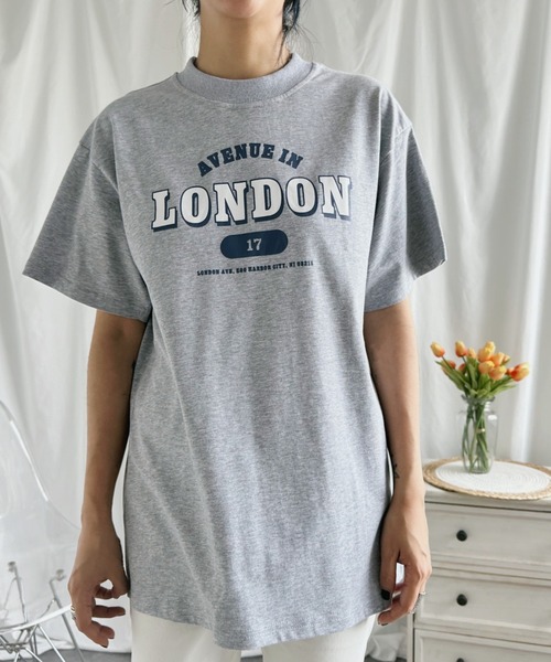 aimoha(アイモハ)の「プリントTシャツ (SS)(Tシャツ/カットソー・レディース・グレー/ネイビー/ブラック/ホワイト・SMALL/MEDIUM/LARGE/X-LARGE)」の22枚目の写真