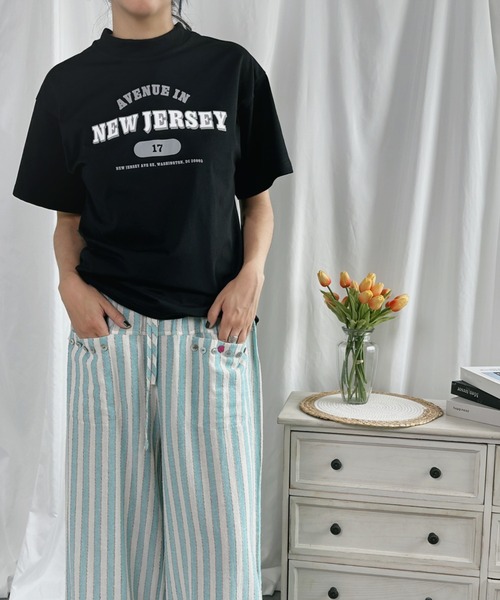 aimoha(アイモハ)の「プリントTシャツ (SS)(Tシャツ/カットソー・レディース・グレー/ネイビー/ブラック/ホワイト・SMALL/MEDIUM/LARGE/X-LARGE)」の16枚目の写真