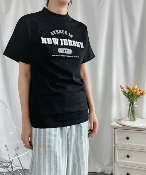 aimoha(アイモハ)の「プリントTシャツ (SS)(Tシャツ/カットソー・レディース・グレー/ネイビー/ブラック/ホワイト・SMALL/MEDIUM/LARGE/X-LARGE)」の19枚目の写真