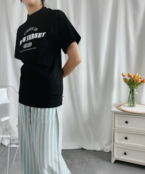 aimoha(アイモハ)の「プリントTシャツ (SS)(Tシャツ/カットソー・レディース・グレー/ネイビー/ブラック/ホワイト・SMALL/MEDIUM/LARGE/X-LARGE)」の21枚目の写真