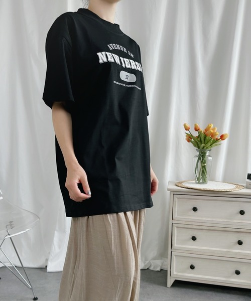aimoha(アイモハ)の「プリントTシャツ (SS)(Tシャツ/カットソー・レディース・グレー/ネイビー/ブラック/ホワイト・SMALL/MEDIUM/LARGE/X-LARGE)」の12枚目の写真