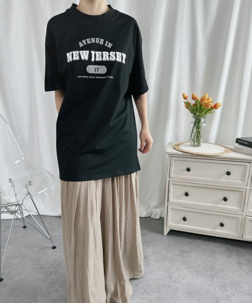 aimoha(アイモハ)の「プリントTシャツ (SS)(Tシャツ/カットソー・レディース・グレー/ネイビー/ブラック/ホワイト・SMALL/MEDIUM/LARGE/X-LARGE)」の14枚目の写真
