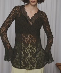 Ameri(A)COMBINATION LACE TOP(TVc/Jbg\[)