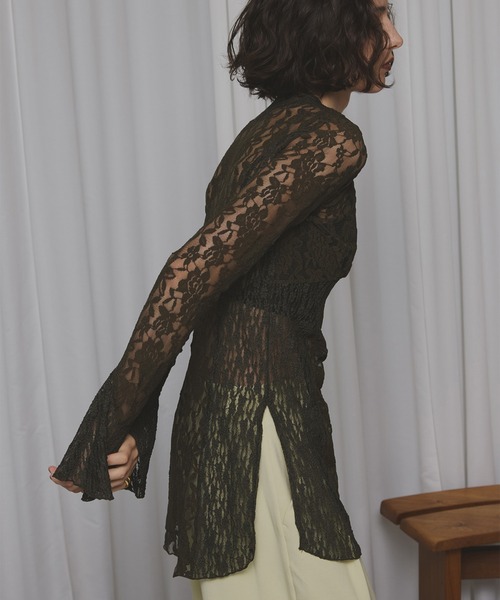 COMBINATION LACE TOP（Tシャツ/カットソー）｜Ameri（アメリ
