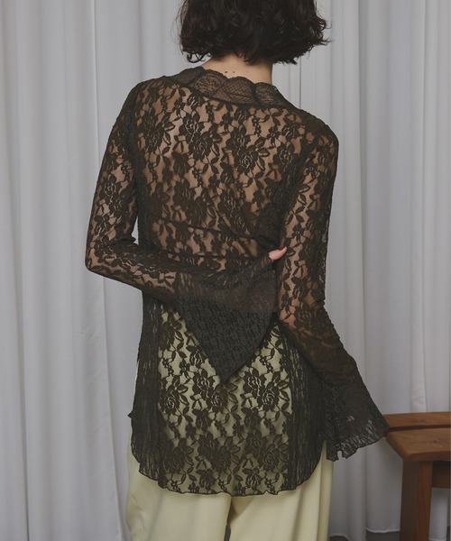 COMBINATION LACE TOP（Tシャツ/カットソー）｜Ameri（アメリ