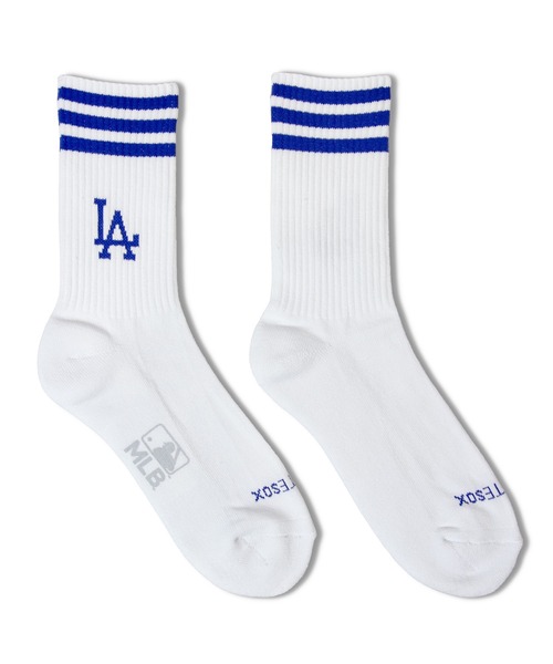 MLB（メジャーリーグベースボール）の「MLB LINE SOCKS（ソックス/靴下・メンズ・ロイヤルブルー/ネイビー・M/L）」の4枚目の写真