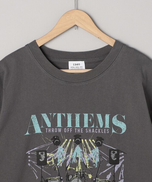 coen(コーエン)の「天竺アソートヴィンテージプリントTシャツ(Tシャツ/カットソー・レディース・ダークグレー/モカ/オフホワイト・M/L)」の5枚目の写真