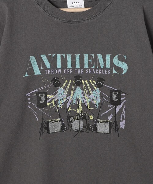 coen(コーエン)の「天竺アソートヴィンテージプリントTシャツ(Tシャツ/カットソー・レディース・ダークグレー/モカ/オフホワイト・M/L)」の6枚目の写真