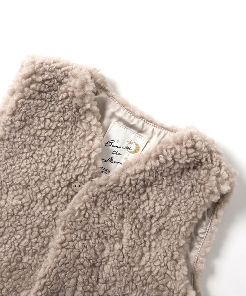 apres les cours（アプレレクール）の「ベビーボアベスト（その他ベビーウェア・キッズ・ベージュ/アイボリー・80）」の7枚目の写真