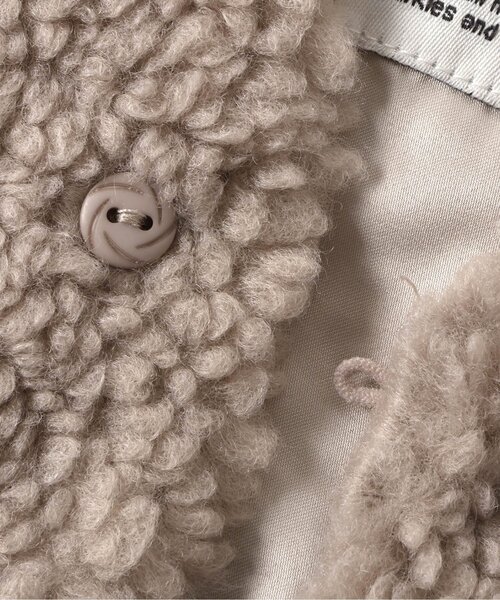 apres les cours（アプレレクール）の「ベビーボアベスト（その他ベビーウェア・キッズ・ベージュ/アイボリー・80）」の9枚目の写真