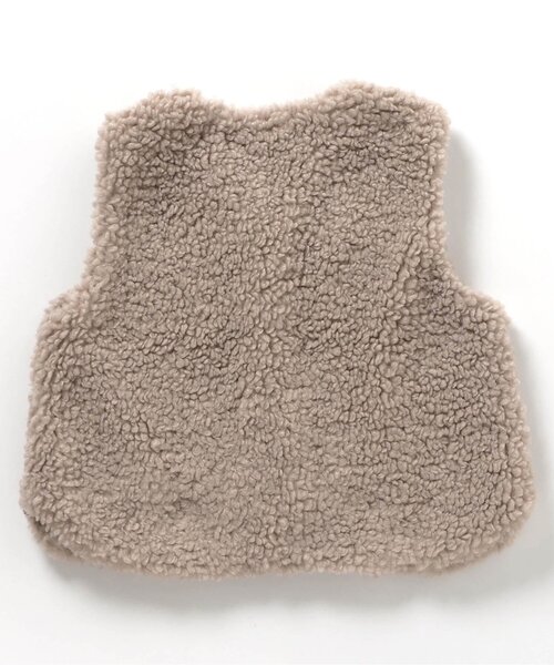 apres les cours（アプレレクール）の「ベビーボアベスト（その他ベビーウェア・キッズ・ベージュ/アイボリー・80）」の12枚目の写真