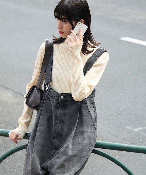 ◆カフスニットプルオーバー allureville ニット セーター カフスドッキングプルオーバー