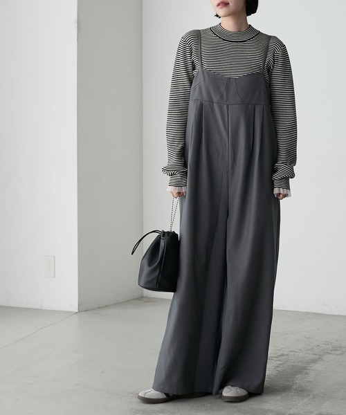 forksy.】エブリデイシアーフリルカフスリブニットプルオーバー forksy