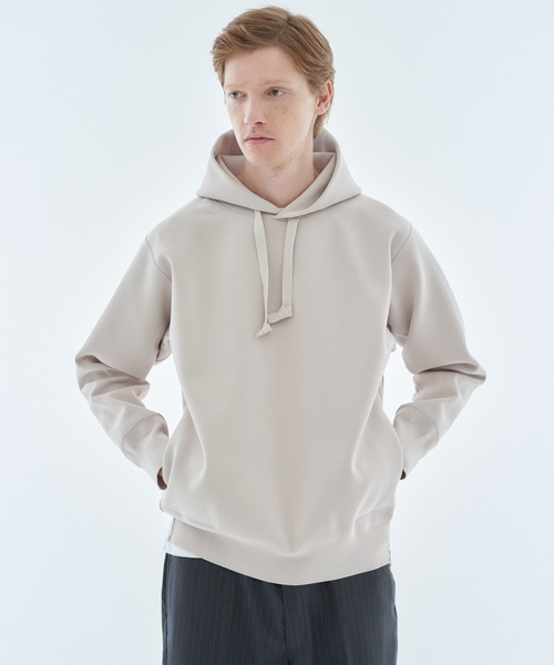 ESTNATION（エストネーション）の「ESTNATION / ECOポリ ミラノリブフーディー（ニット/セーター・メンズ・ボルドー/ライトベージュ/ブラック・MEDIUM/X-LARGE/LARGE）」の11枚目の写真