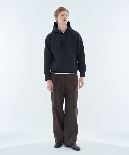 ESTNATION（エストネーション）の「ESTNATION / ECOポリ ミラノリブフーディー（ニット/セーター・メンズ・ボルドー/ライトベージュ/ブラック・MEDIUM/X-LARGE/LARGE）」の10枚目の写真