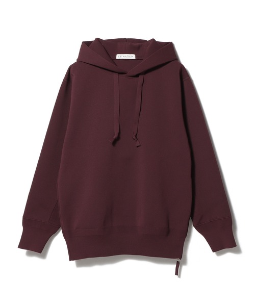 ESTNATION（エストネーション）の「ESTNATION / ECOポリ ミラノリブフーディー（ニット/セーター・メンズ・ボルドー/ライトベージュ/ブラック・MEDIUM/X-LARGE/LARGE）」の15枚目の写真