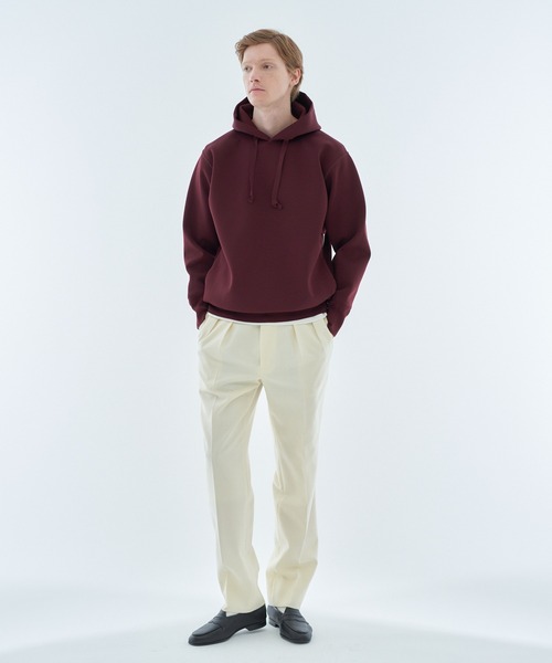 ESTNATION（エストネーション）の「ESTNATION / ECOポリ ミラノリブフーディー（ニット/セーター・メンズ・ボルドー/ライトベージュ/ブラック・MEDIUM/X-LARGE/LARGE）」の14枚目の写真