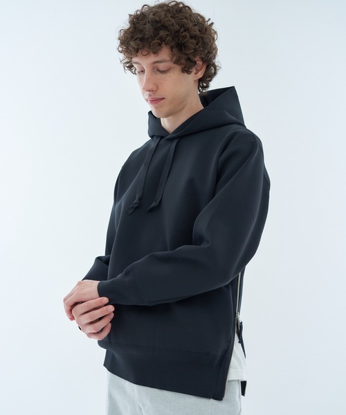 ESTNATION（エストネーション）の「ESTNATION / ECOポリ ミラノリブフーディー（ニット/セーター・メンズ・ボルドー/ライトベージュ/ブラック・MEDIUM/X-LARGE/LARGE）」の21枚目の写真