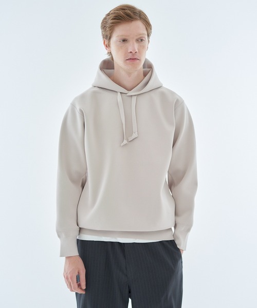 ESTNATION（エストネーション）の「ESTNATION / ECOポリ ミラノリブフーディー（ニット/セーター・メンズ・ボルドー/ライトベージュ/ブラック・MEDIUM/X-LARGE/LARGE）」の7枚目の写真